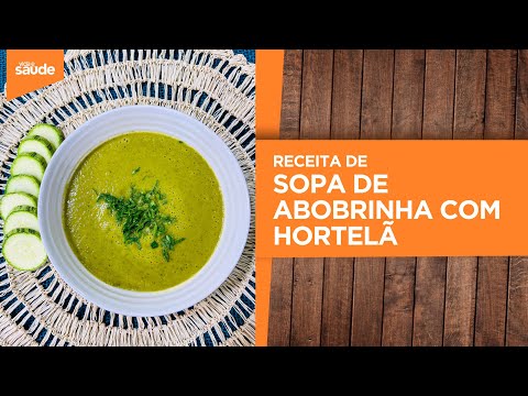 Receita: Sopa de abobrinha com hortelã (08/11/2024)