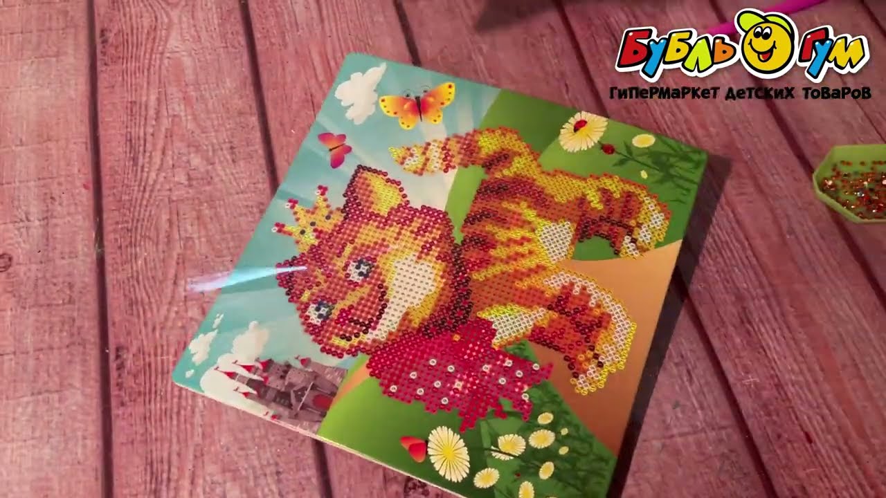  Мозаика алмазная Фабрика Фантазий Котенок само очарование 20х20см - видео