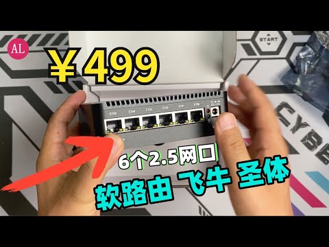 499元6个2 5G网口入门软路由，解码比N100还强，软路由、飞牛圣体