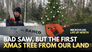What an experience! Getting a Christmas tree from our own piece of land. #movingupnorth!