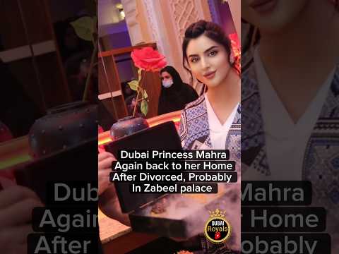 Dubai Princess Sheikha Mahra Bint Muhammad bin Rashid return home after divorced. #dubai