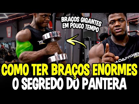 TENHA BRAÇOS GRANDES RÁPIDO | OS SEGREDOS DO BRAÇO DO PANTERA