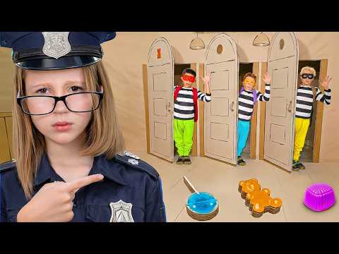 Nastya y amigas en una persecución policial, episodio 3