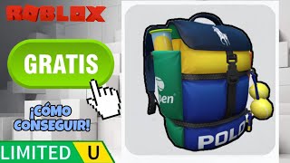 ¡COMO CONSEGUIR MOCHILA GRATIS EN ROBLOX! [LIMITED 15 MIL COPIAS]
