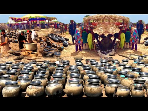 Marriage ceremony in Cholistan desert | Mega Cooking food for 1500 peoples