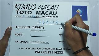 PREDIKSI MACAU HARI INI 6 APRIL 2024 | PREDIKSI TOTOMACAU.COM HARI INI | RUMUSAN AS EKOR MACAU