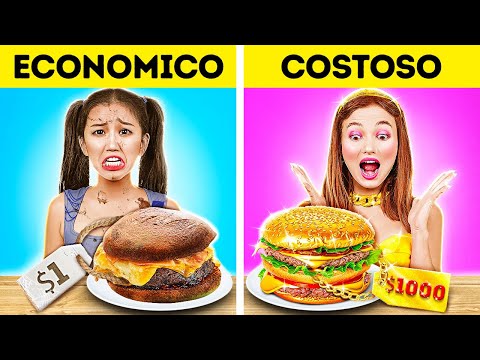 Cucinare costoso vs economico! Ricette virali! Vota ora per il vincitore || 123 GO!