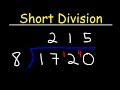Short Division and Quotients