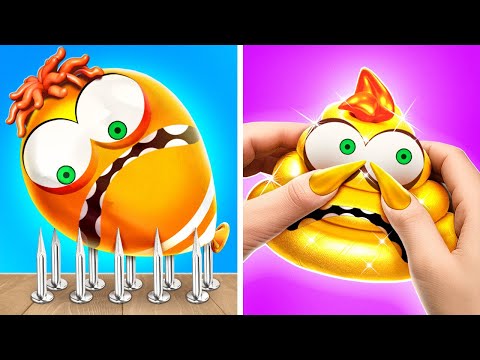 Be Careful! Don't Pop JOY 😱 Rich vs Free Gadgets *INSIDE OUT 2*