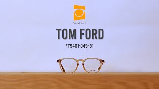 Tom Ford FT5401 045 Glasses Transparent Light Brown | VisionDirect Australia