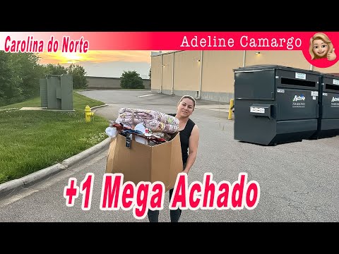 Mega achado, lotou o porta malas nos dumpster das lojas