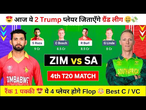 zim vs sa, zim vs sa dream11 prediction, anku rao, sa vs zim