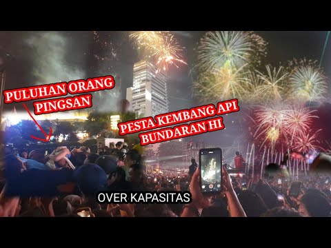 Korban Berjatuhan Saat Menyaksikan Pesta Kembang Api  2025 Di Bundaran Hi Jakarta