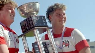 MATIAS ROSENBERG TROPHY HOIST DENVER EAST RUGBY 2025 D1 STATE FINAL vs VALOR