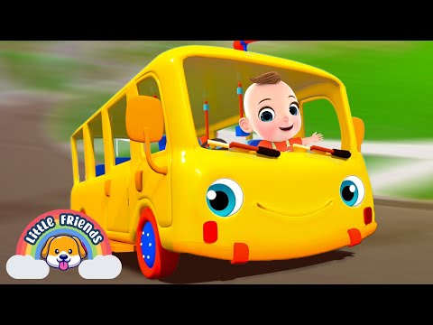 Wheels On The Bus Song + More Nursery Rhymes & Kids Songs | Little Friends