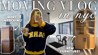 MOVING VLOG: apartment update, new furniture, housewarming gifts