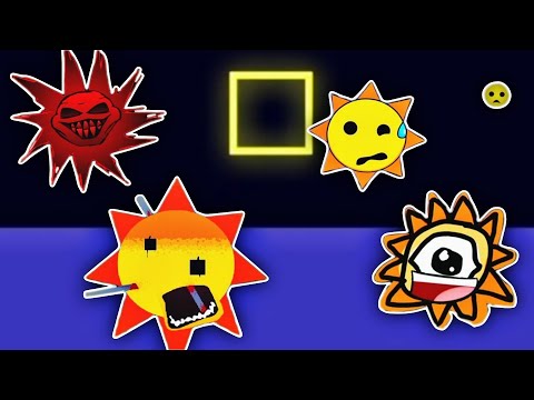 Mr Sun in 60 Different Sprunki Mods on Bouncing Square