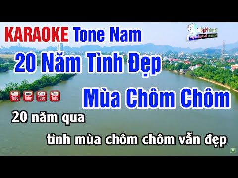 20 Năm Tình Đẹp Mùa Chôm Chôm Karaoke Tone Nam | Nhạc Sống Thanh Ngân