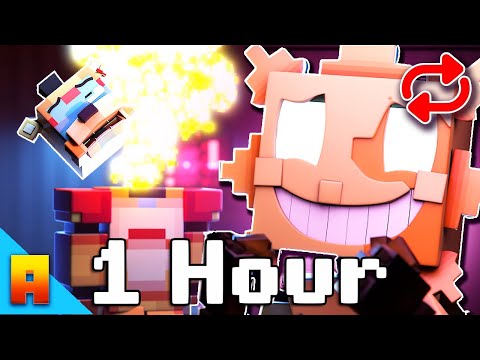 1 HOUR "FNAF Security Breach in a Nutshell" - (Minecraft FNAF SB Animation)