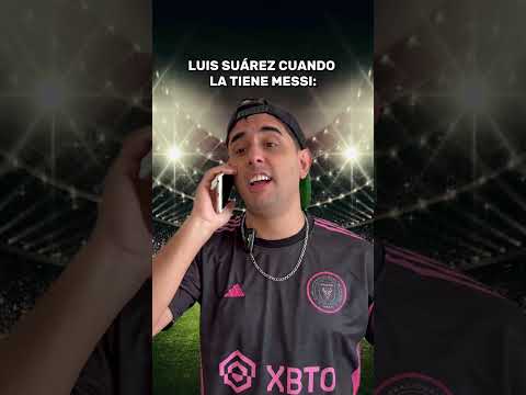 LO QUE HACE LUIS SUÁREZ CUANDO MESSI TIENE LA PELOTA😂 #comedia #futbol #messi
