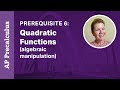 Quadratic Functions and Applications