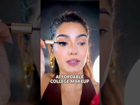 *Affordable* COLLEGE makeup ๐ easy detailed makeup tutorial ๐คฉ #makeup #tutorial