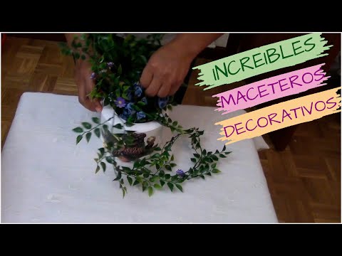 Fabulosos MACETEROS PARA INTERIOR Y EXTERIOR   DECORACIÓN EN CASA