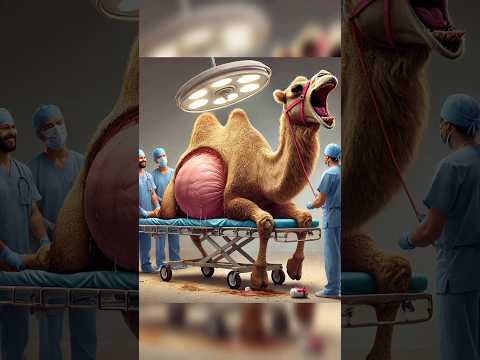 Doctors recover a poor camel #rescueanimals #camel #shorts