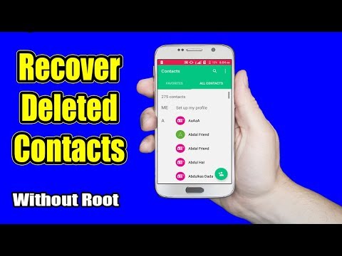 How to Recover Deleted or Lost Contacts from android device (Without root)