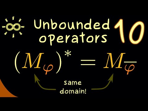 Unbounded Operators 10 | Adjoint of Multiplication Operator [dark version]