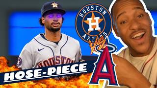 ANGEL IN THE OUTFIELD! || ASTROS VS ANGELS GAME 1 HIGHLIGHTS FAN REACTION