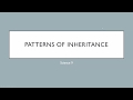 Genetics: Dominance and Inheritance