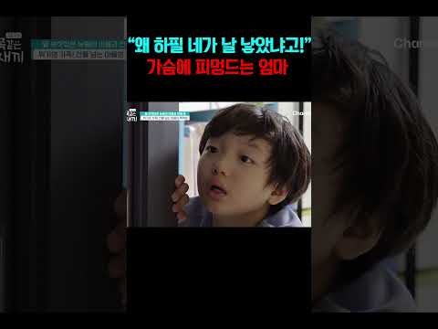 엄마 마음에 피멍 들게 하는 금쪽이의 말..💧#금쪽같은내새끼