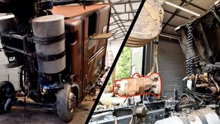 Tearing Out Axles and Swapping Transmissions with my Ford Cabovers
