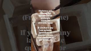 Last chance to join our Diploma programme this Sept 2026!