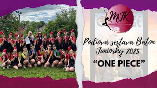 Mažoretky Juventus Karviná - pódiová sestava baton juniorky 2025 - I. VICEMISTRYNĚ ČR
