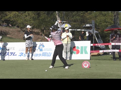 若手女子ゴルファー熱戦　山陽新聞レディースカップ開幕　作陽学園高3年・宮内美空ら岡山で期待の若手が出場