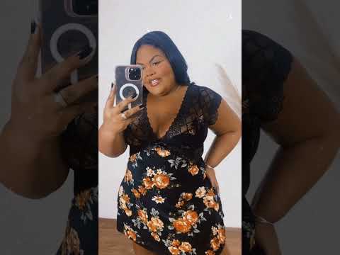 Comprar Camisola Plus Size Roberta Liganete Rendada Estampada com Tanga -  Ponto Certo Lingerie