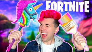 FORTNITE ART CHALLENGE!! | Funny Gameplay + Painting | Fortnite Chapter 3