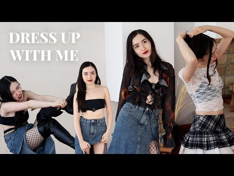 Dress up with me 🦋✨ trying cute outfits ⋆ asmr sounds