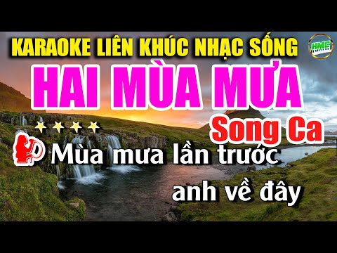 Karaoke Liên Khúc Nhạc Trữ Tình Song Ca Dễ Hát Nhất | Chọn Lọc Nhạc Vàng Toàn Bài Hay – HAI MÙA MƯA