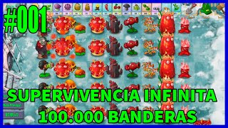 "Supervivencia Infinito Nieve" 1 000 Banderas - Parte #001 - Gameplay - Español - No Comentado
