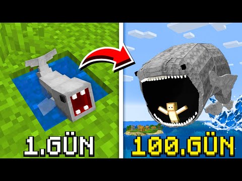 BLOOP OLARAK 100 GÜN HAYATTA KALDIM! - Minecraft