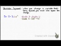 Effects of Variable Changes in Equations