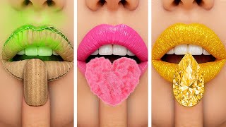 NERD VS POPULAR VS GIGA POPULAR ✨ DIY Beauty School Supplies You NEED to Try! by 123 GO! GOLD
