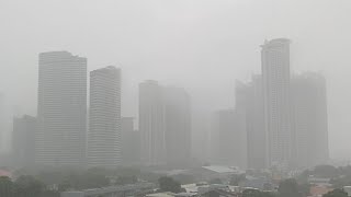 Metro Manila Tinabunan ng Ulan! Mga Gusali, Halos Di Na Maaninag!