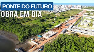ESTACAS E CAMINHO ABERTO NA ILHA STUART  -  PONTE DO FUTURO JULHO DE 2025  - PARAÍBA