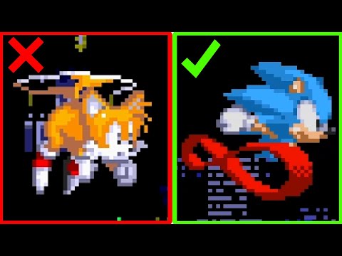 Classic Sonic Over Tails in Sonic 3 A.I.R.