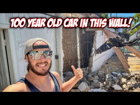 We Found a 100 Year Old Car in this Wall!