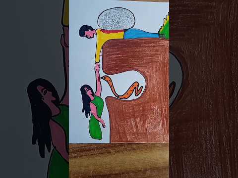 A true Relationship support you in every situation #art #shorts #drawing